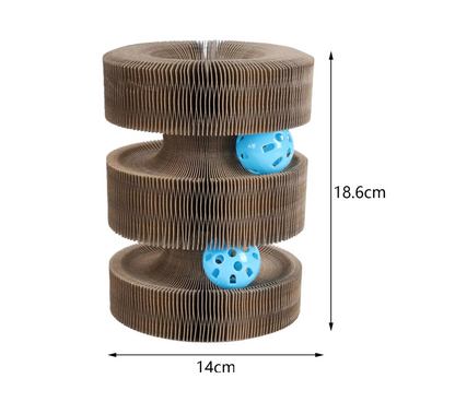 Cat Scratching Toys - With Interactive Ball for Fun Scratching in Different Styles
