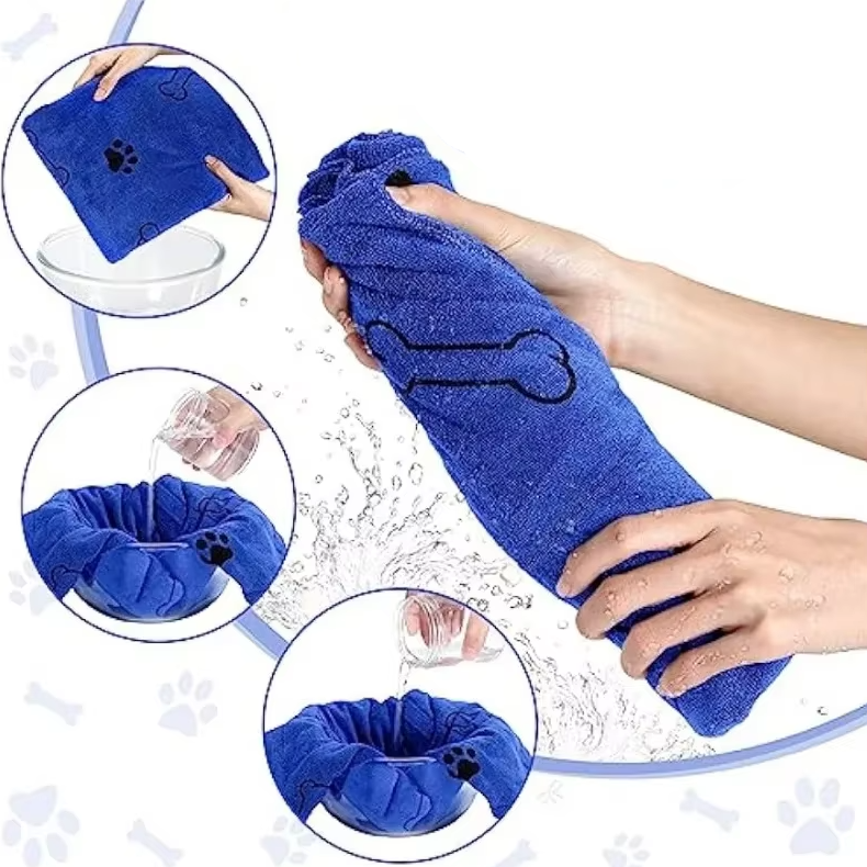 Super Absorbent Towel for Dogs – Soft, Quick-Drying Microfiber Towel for Dogs and Cats
