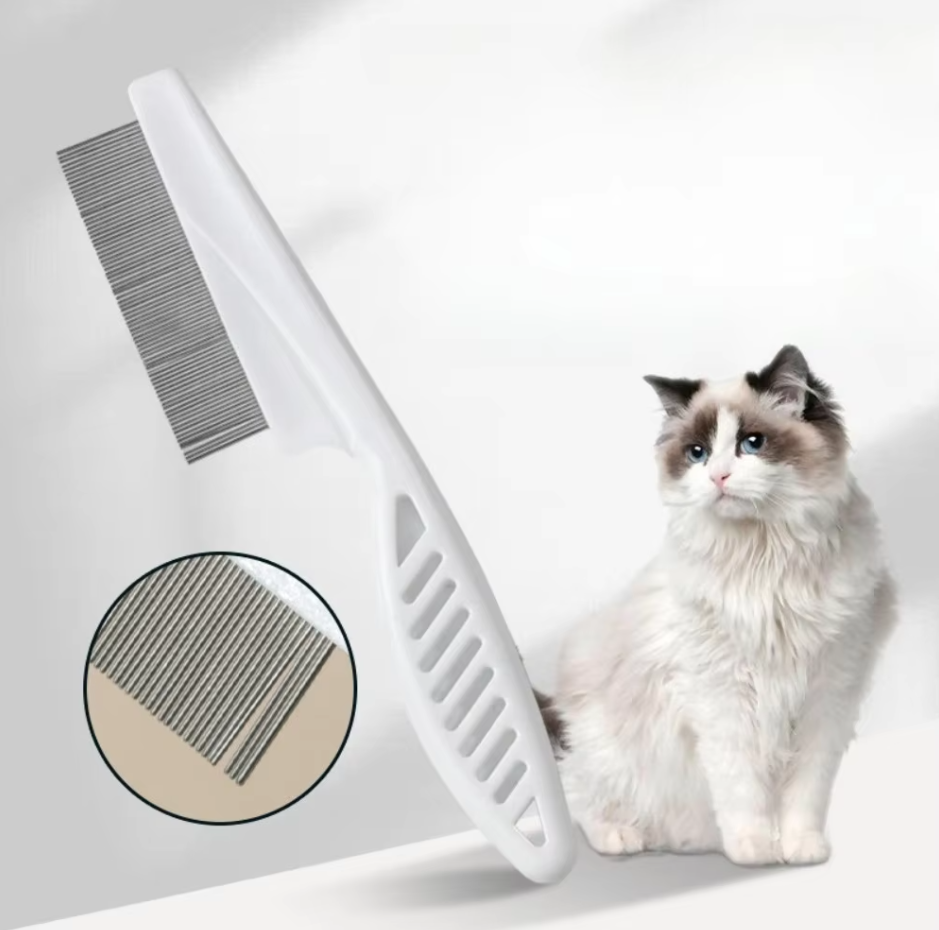 Flea Comb Kit for Pets - Fine-Toothed Comb for Cats and Dogs
