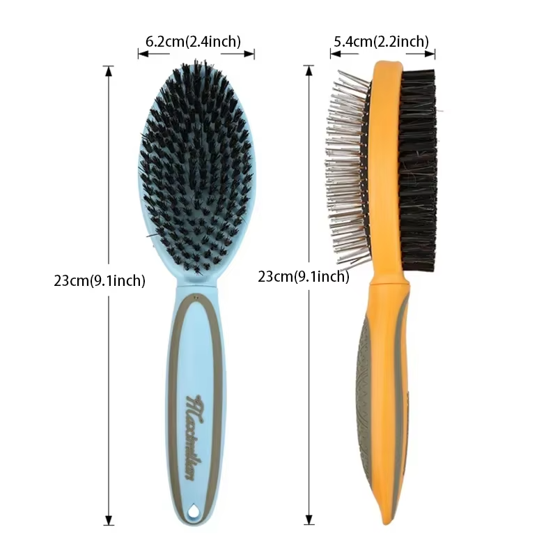 Double-Sided Pet Brush – Gentle and Effective Coat Care for Dogs and Cats