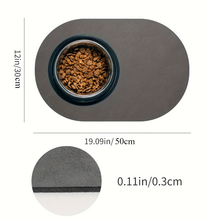 Silicone Pet Food Mat - Waterproof and Non-Slip Mat for Dogs and Cats