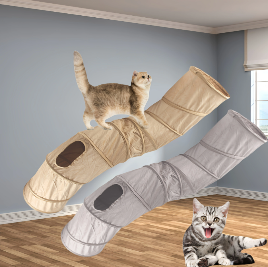 Cat Tunnel with Window – Play and Hideaway for Active Cats