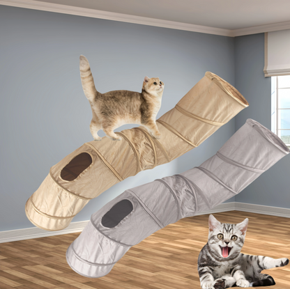 Cat Tunnel with Window – Play and Hideaway for Active Cats