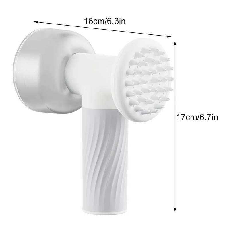 Electric Dog Brush with Massage Function – Gentle Care and Deep Cleaning with USB Recharge