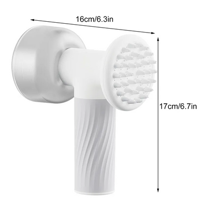 Electric Dog Brush with Massage Function – Gentle Care and Deep Cleaning with USB Recharge