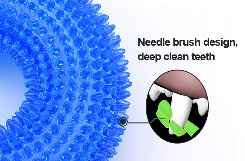 Dog Teething Ring Toys – Durable Chew Toy for Dental Massage
