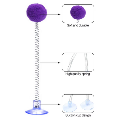 Feather Suction Ball - Interactive Cat Toy