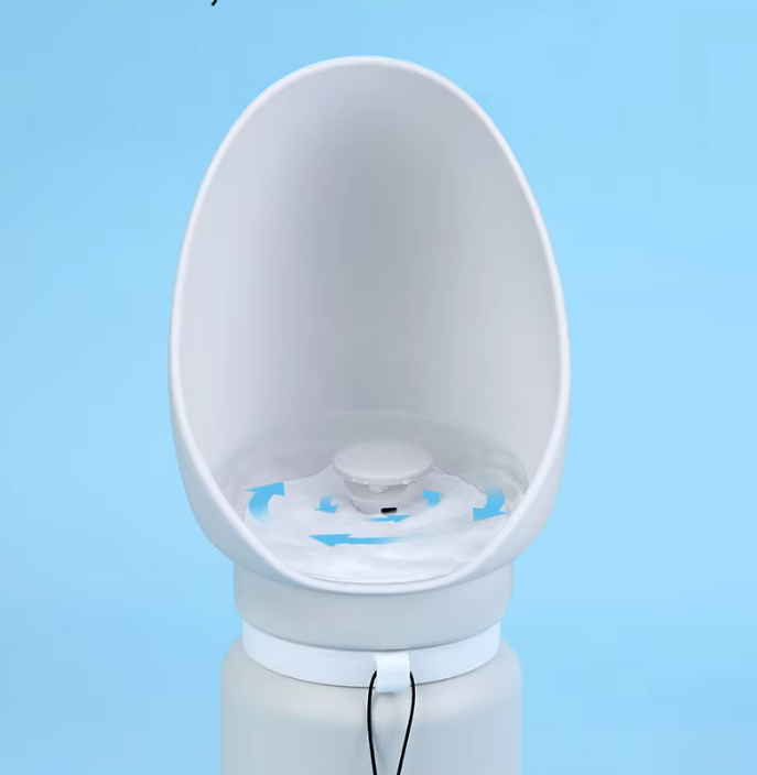 Travel Water Bottle with Collapsible Bowl