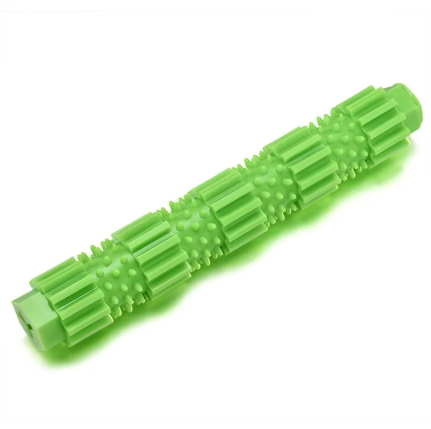 Dog Chew Toy - Durable Teething Stick with Treat Function and Dental Hygiene Effect