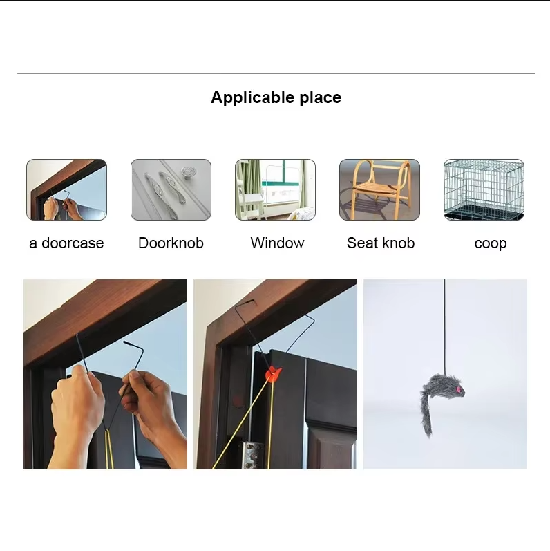 Interactive Door Toy - Jumping Mouse for Active Cats