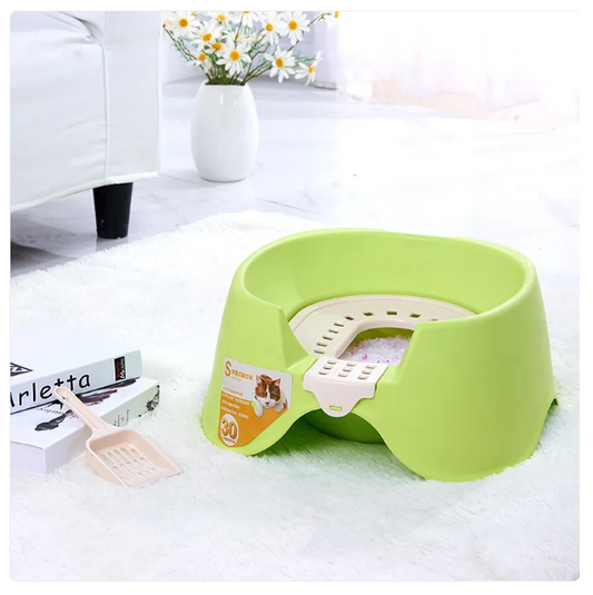 Litter Box with Scoop – Hygienic and Practical Plastic Litter Tray