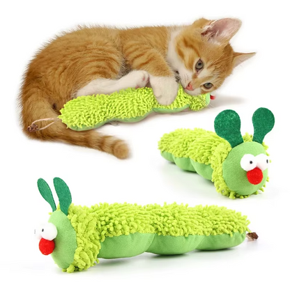 Caterpillar Cat Toy – Soft Plush with Catnip