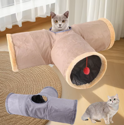 Cat Tunnel with Window – Play and Hideaway for Active Cats