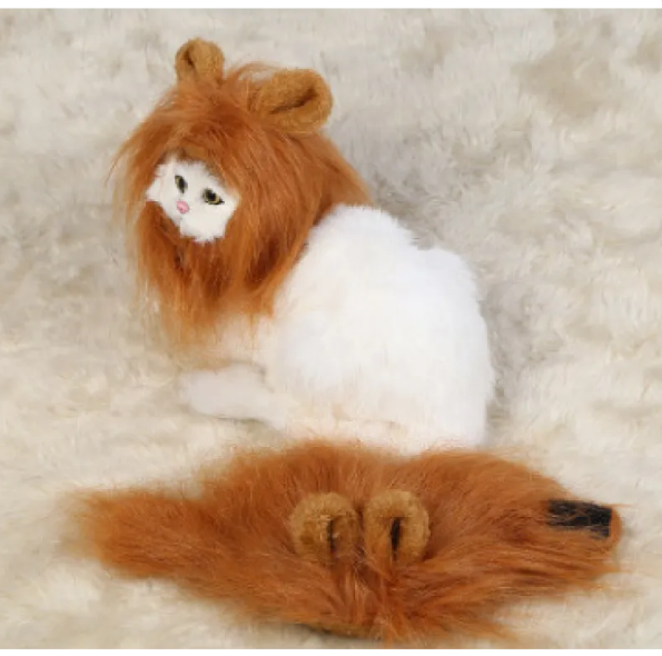 Lion Mane for Cats With Ears for Dress-Ups and Fun Photos