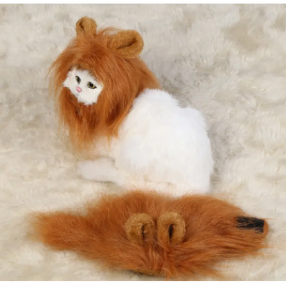 Lion Mane for Cats With Ears for Dress-Ups and Fun Photos