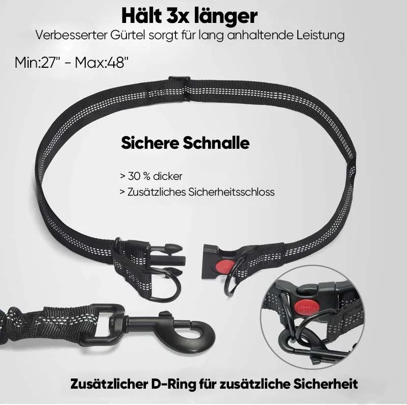 Hands-Free Dog Leash with Front Pocket
