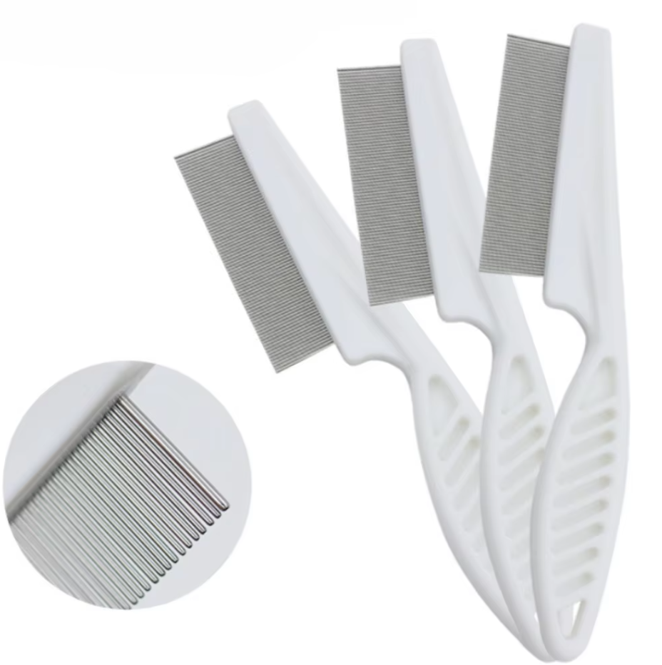Flea Comb Kit for Pets - Fine-Toothed Comb for Cats and Dogs