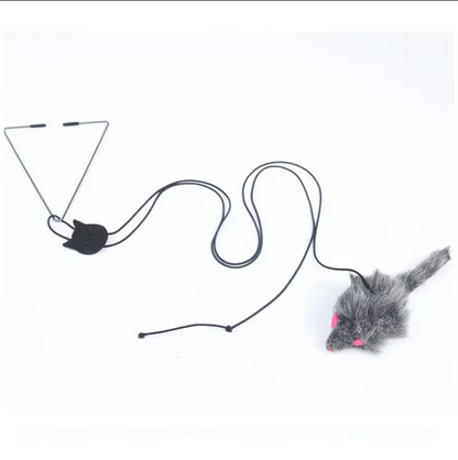 Interactive Door Toy - Jumping Mouse for Active Cats