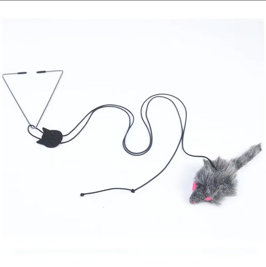 Interactive Door Toy - Jumping Mouse for Active Cats