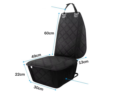 Waterproof Front Seat Protector for Dogs - Non-Slip Car Seat Cover with Scratch Protection