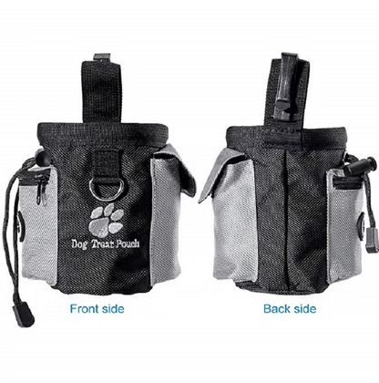 Dog Treat Bag with Poop Bag Dispenser – Practical and Portable Training Bag for Walks