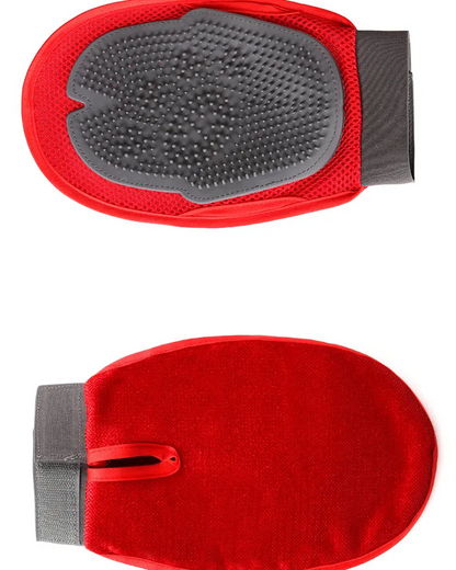 Dog Bath Mitt - Massage and Coat Brush for Dogs for Gentle Cleaning and Care