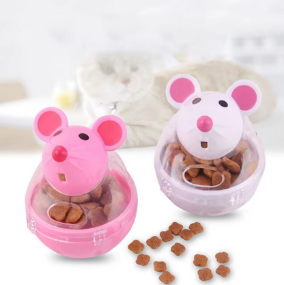 Cat Toys Food Dispenser - Interactive Mouse with Treat Distribution