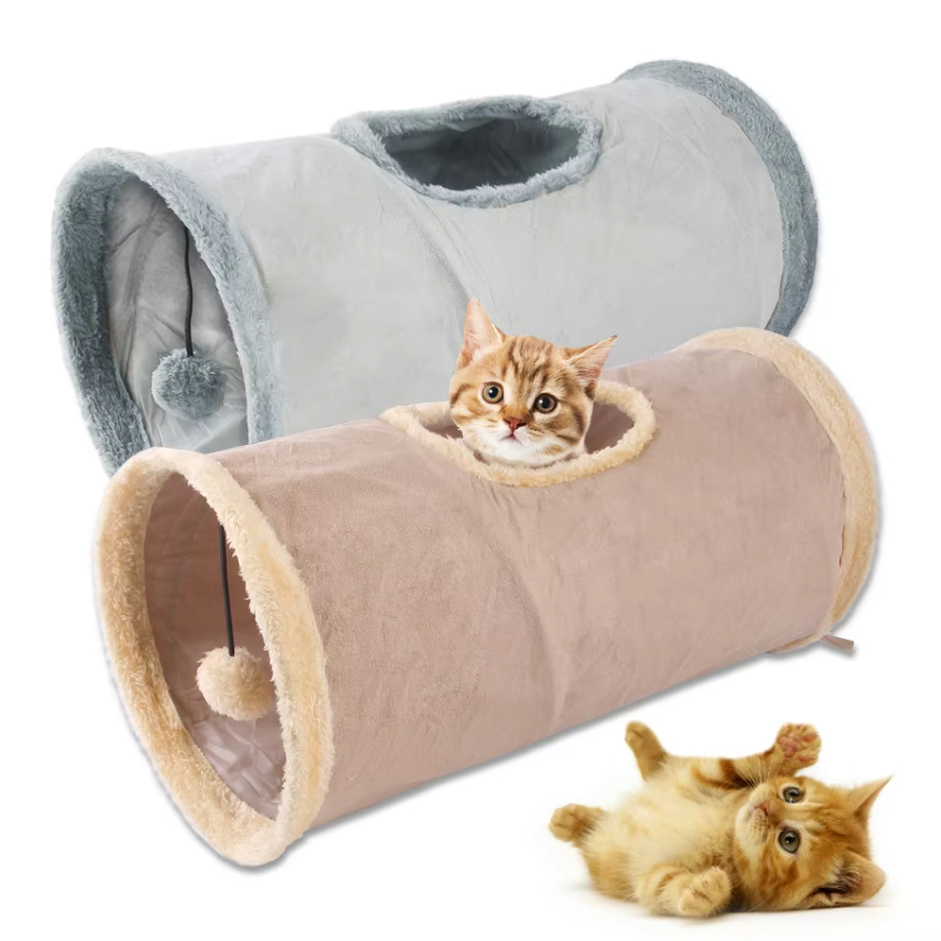 Cat Tunnel with Window – Play and Hideaway for Active Cats