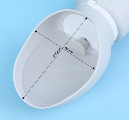 Travel Water Bottle with Collapsible Bowl