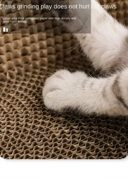 Scratch-resistant Cat Tray - Durable Scratching Mat with Large Comfort Area