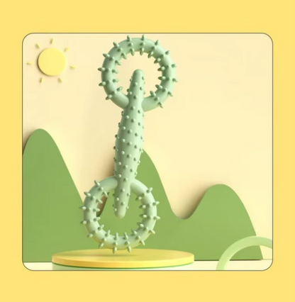 Dog Teething Ring Toy - Tooth Cleaning and Chewing Fun