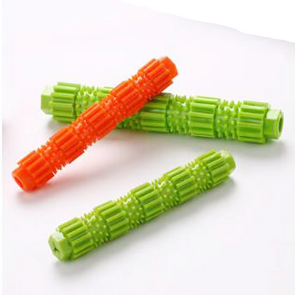 Dog Chew Toy - Durable Teething Stick with Treat Function and Dental Hygiene Effect