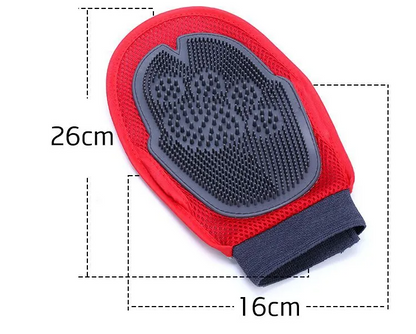 Dog Bath Mitt - Massage and Coat Brush for Dogs for Gentle Cleaning and Care
