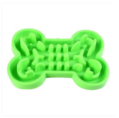 Slow Feed - Bone-Shaped Dog Bowl