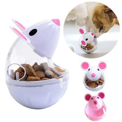 Cat Toys Food Dispenser - Interactive Mouse with Treat Distribution