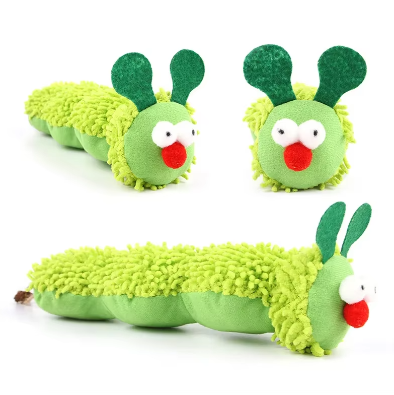 Caterpillar Cat Toy – Soft Plush with Catnip