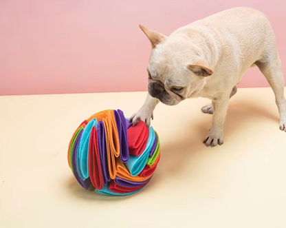 Dog Toy Ball – Colourful Fabric Ball for Chewing and Playing