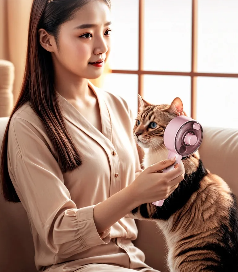 Pet Hair Dryer - Electric Fur Dryer and De-shedding Tool for Dogs and Cats