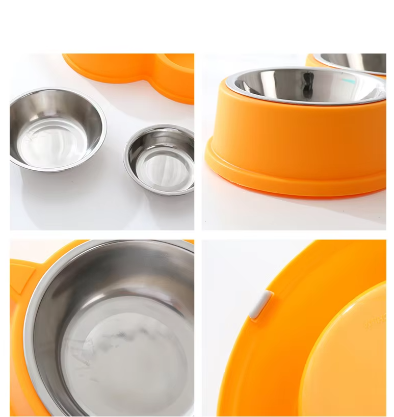 Cat Plate Set with Cat Ears and Non-Slip Base