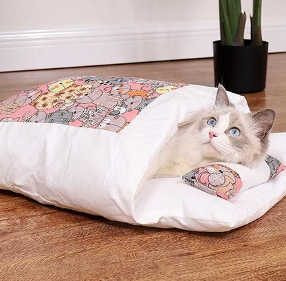 Cozy Sleeping Bag for Cats