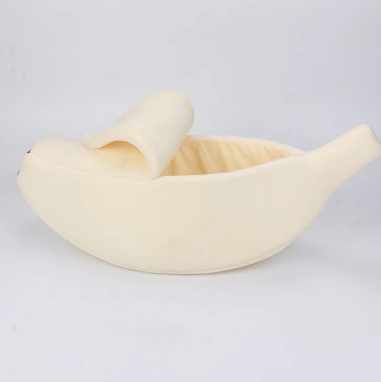 Banana-Shaped Baby Nest for Dogs and Cats – Cozy Winter Bed for Pets