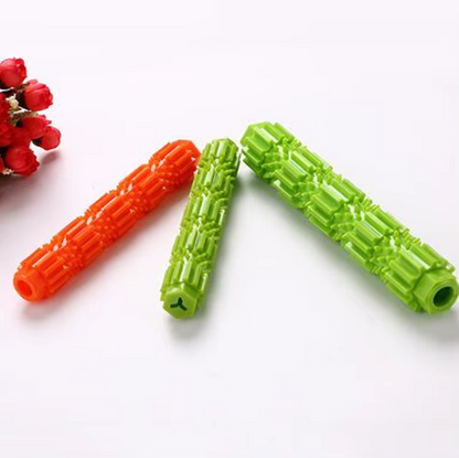 Dog Chew Toy - Durable Teething Stick with Treat Function and Dental Hygiene Effect