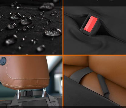 Waterproof Front Seat Protector for Dogs - Non-Slip Car Seat Cover with Scratch Protection