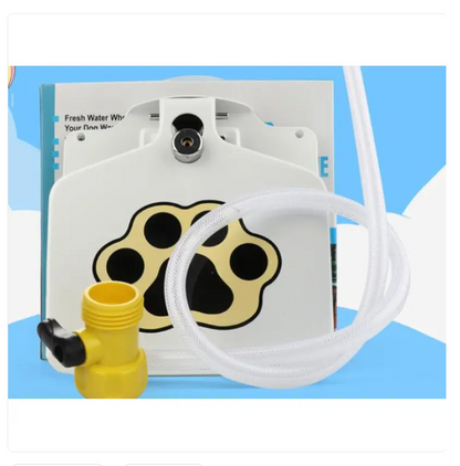 Outdoor Water Bowl for Dogs, Kick-Resistant, with Water Connection and Paw Activation