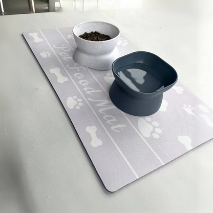 Waterproof Pet Feeding Mat - Non-Slip and Easy to Clean Feeding Mat for Dogs and Cats