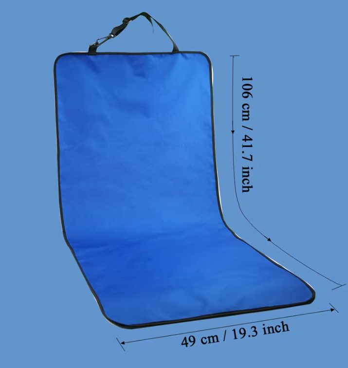 Waterproof Car Seat Cover for Dogs – Non-Slip Protective Mat with Seatbelt Attachment