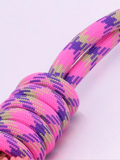 Durable Dog Toy with Teething Ring – Chew and Tug Rope Toy for Interactive Fun