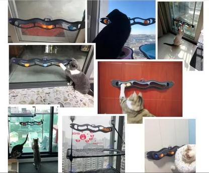 Window Marble Track - Exciting Toy for Cats