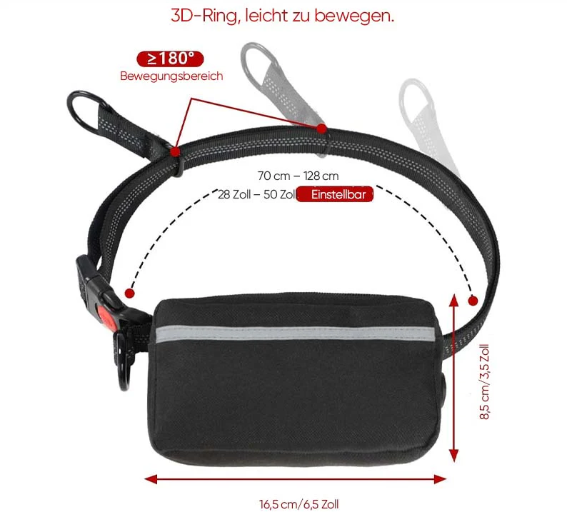 Hands-Free Dog Leash with Front Pocket
