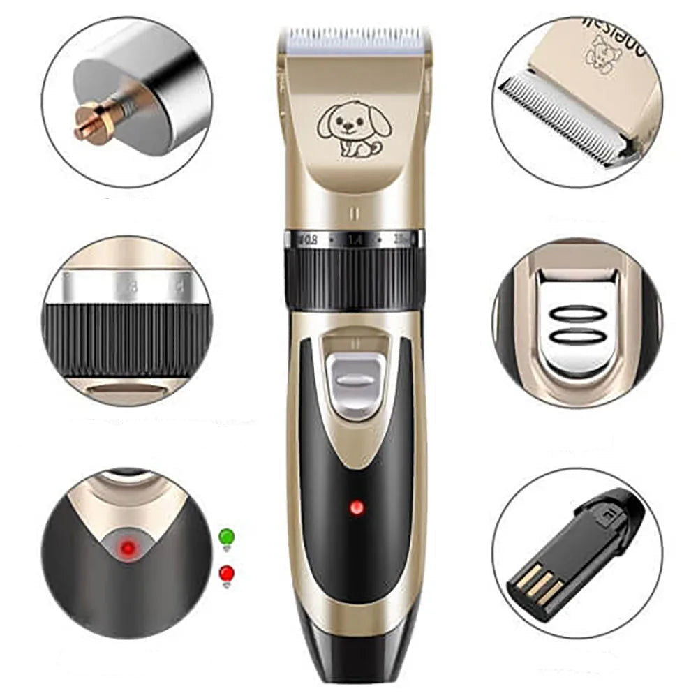 Silent Hair Clipper Set for Dogs